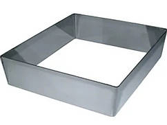 Квадратна форма для формування тортів і десертів 22х22 см, висота 5 см