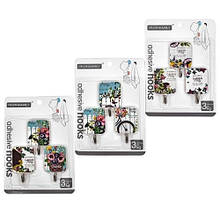 Гачки на липучці набір 3шт. R90493 пластик та метал