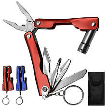 Мультитул із ліхтариком 9в1 R16626 неіржавіюча сталь