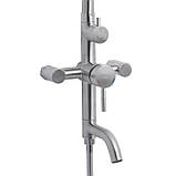 Душевая система универсальная Lidz Aria 1030 на три потребителя (с изливом) (k35) LDARI1030NKS34932 Nickel, фото 3