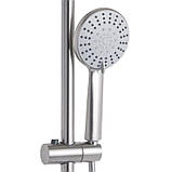 Душевая система универсальная Lidz Aria 1030 на три потребителя (с изливом) (k35) LDARI1030NKS34932 Nickel, фото 4