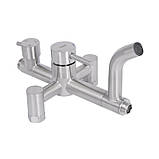 Душевая система универсальная Lidz Aria 1030 на три потребителя (с изливом) (k35) LDARI1030NKS34932 Nickel, фото 7