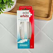 Зубна нитка Edel+White Super Soft суперм'яка для очищення мостоподібних протезів, імплантів та брекетів 50 шт