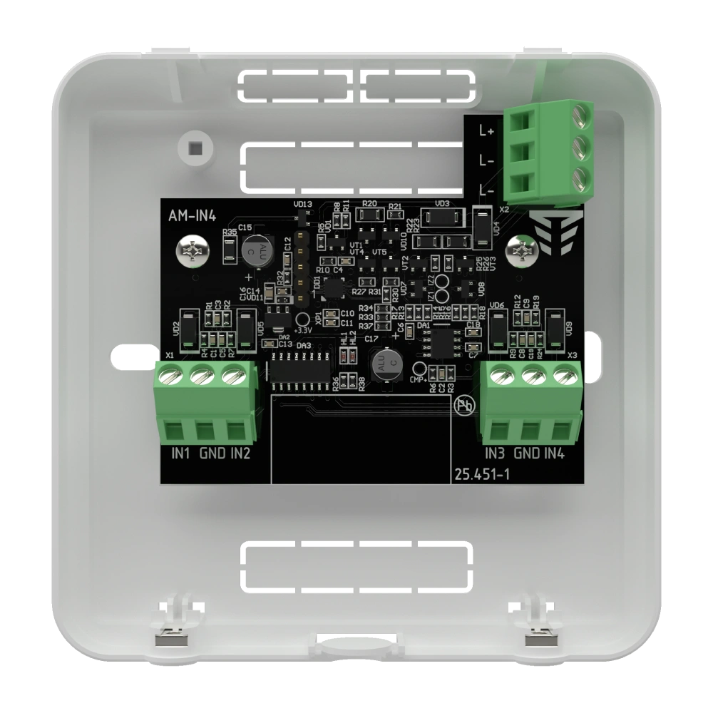 Адресний модуль для збільшення кількості входів Тірас Tiras AM-IN4, фото 1