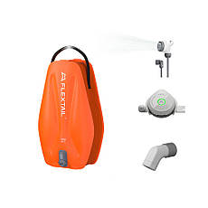 Душ портативний із ємністю та насосом Flextail Tiny Shower Bag, 20л, помаранчевий