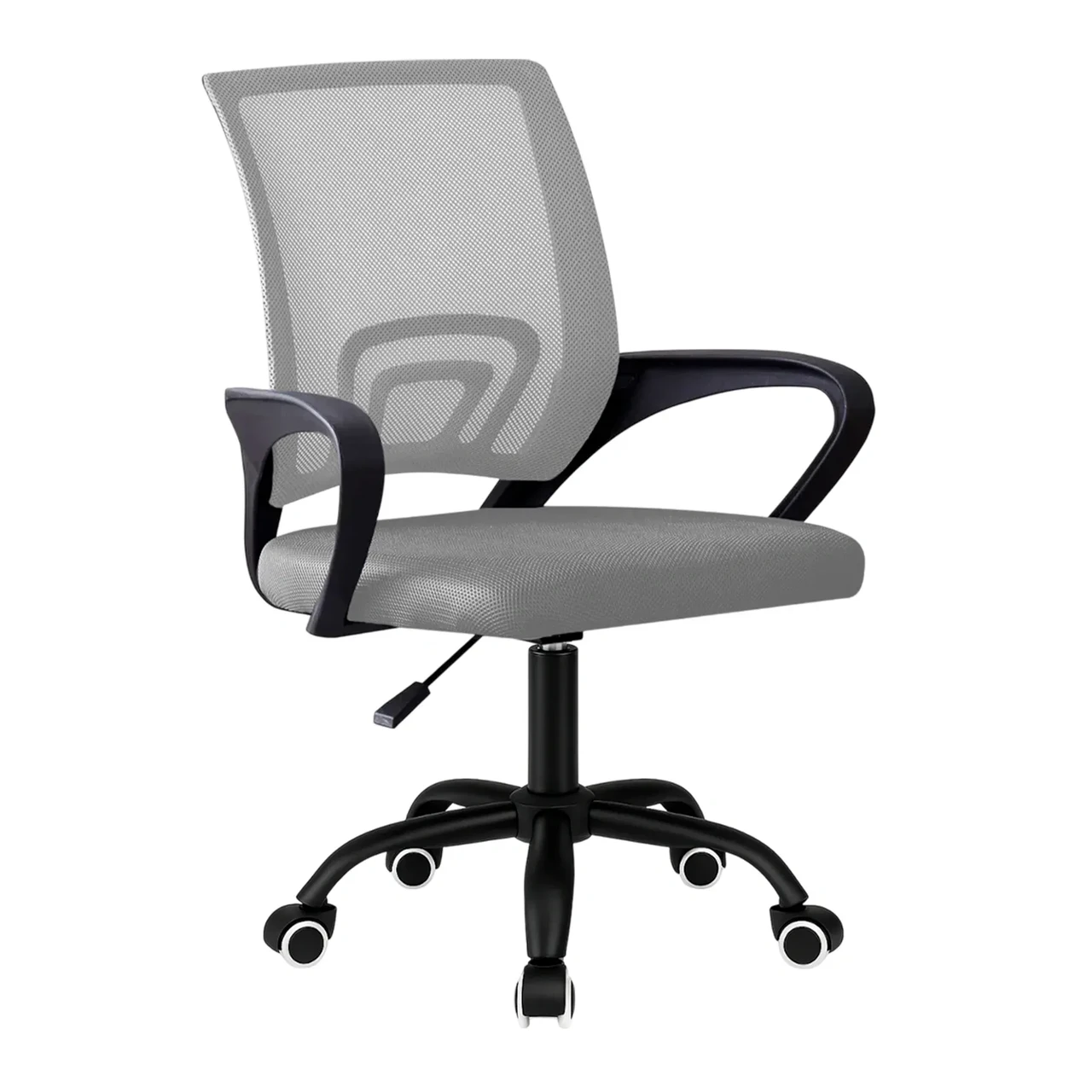 Крісло комп’ютерне | Сіре | 4PremiumPoints Aero | сітка, тканина, металева основа | Для роботи, офісу, дому
