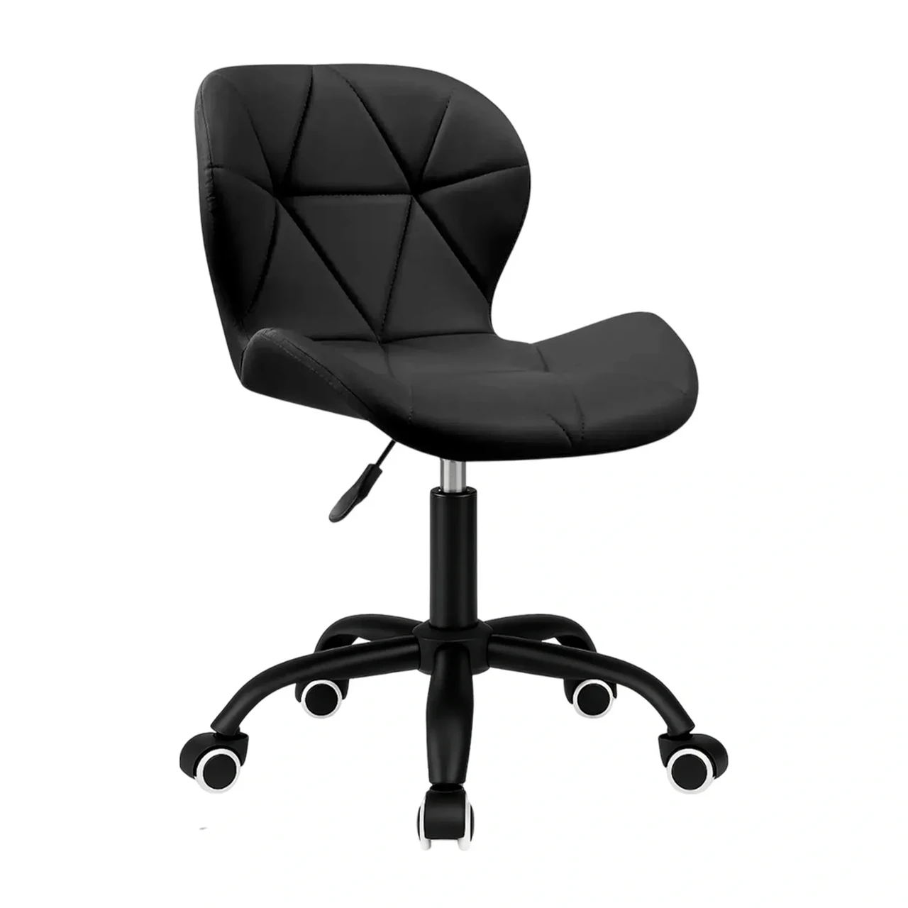 Крісло комп’ютерне | Чорне | 4PremiumPoints Diamond | екошкіра, металева основа | Для майстра, персоналу, офісу, дому