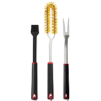Набір аксесуарів для гриля Grill Meister (вилка + пензлик для маринаду + щітка для очищення)