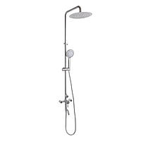 Душова система універсальна Lidz Aria 1030 на три споживача (з виливом) (k35) LDARI1030NKS34932 Nickel