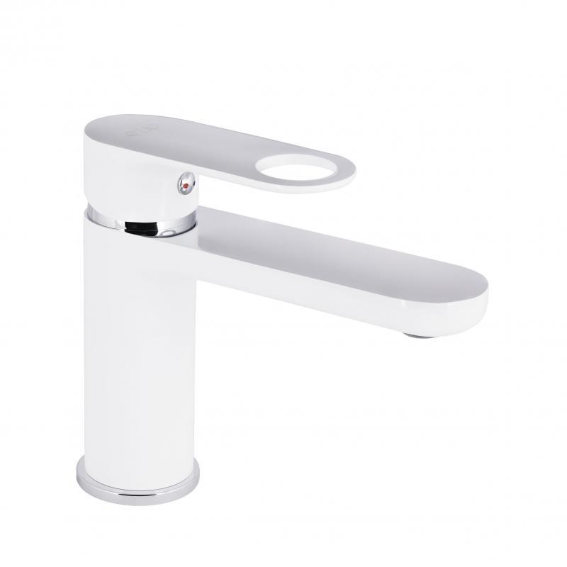 Змішувач для раковини Qtap Jay QTJAY270CRW45551 Chrome/White, фото 1