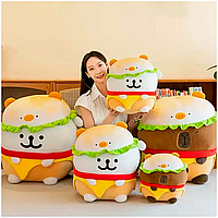 М'яка іграшка капібара бургер для дітей і дорослих подушка обіймашка з плюшу 75 см