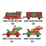 Залізниця різдвяна інтерактивна на акумуляторі (звуки, підсвітка, парогенератор) арт. 699-121 A, фото 2