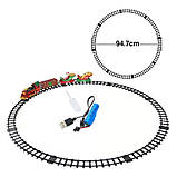 Залізниця різдвяна інтерактивна на акумуляторі (звуки, підсвітка, парогенератор) арт. 699-121 A, фото 3