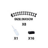 Залізниця різдвяна інтерактивна на акумуляторі (звуки, підсвітка, парогенератор) арт. 699-121 A, фото 4