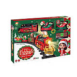 Залізниця різдвяна інтерактивна на акумуляторі (звуки, підсвітка, парогенератор) арт. 699-121 A, фото 6