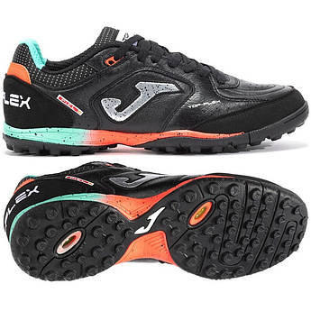 Сороконіжки Joma TOP FLEX чорно-бірюзово-коралові TOPW2501TF, Бірюзовий, Розмір (EU) — 40