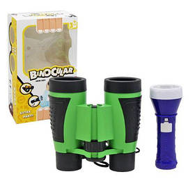 Набір "Бінокль з ліхтариком", зелений [tsi193850-TSI]