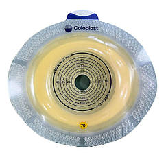 Пластина 11045 для двокомпонентного калоприймача, фланець 70 мм, виріз 15-53 мм, Coloplast