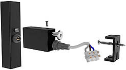 Комплект прих.підкл шнура 25x50 під проф.стояк чорний мат