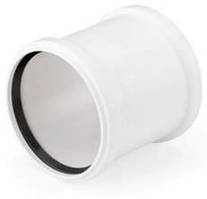 Муфта каналізаційна Rehau Raupiano Plus, 110мм, дворозрубна, поліпропілен, білий