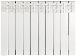 Радіатор біметалевий AAA 500/80 10 секцій 556х76х78мм бокове підкл. 1800 Вт білий