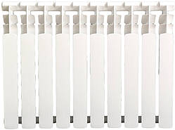 Радіатор біметалевий AAA 500/100 10 секцій 546x80x96мм бокове підкл. 1900 Вт білий