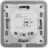 Реле одноклавішний вимикач прохідного типу Ajax LightCore 2-way for LightSwitch Jeweler, бездротовий