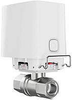 Розумний кульовий кран Ajax WaterStop 3/4" Jeweler, бездротовий, білий