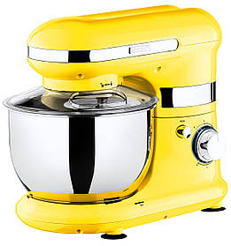 Міксер Ardesto планетарний 800Вт, насадки-3, чаша-нерж., метал, 4л, Pulse-режим, жовтий