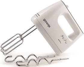 Міксер Gorenje ручний 450Вт, насадки-4, турборежим, білий