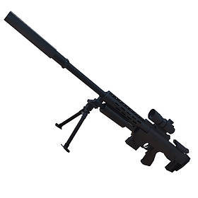 Снайперська гвинтівка дитяча Bambi 915B, глушник, Toyman