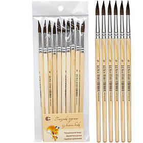 Пензлик художній "Білка №6" COLOR-IT 89600, 1 шт, Toyman