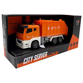 Дитяча іграшкова машинка "Муровоз" Bambi D-007AB(Orange) світло і звук, Toyman