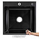 Lidz Handmade H5050HB Мийка для кухні інтегрована Decor Black PVD Honeycomb 2,5/0,5 мм LDH5050BDECPVD48369, фото 3