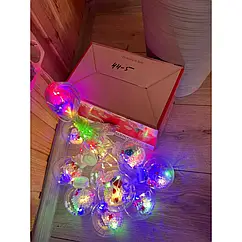 Диско куля LED з блютусом 10pcs ball curtain light 44-5