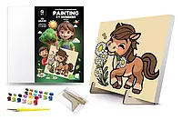 Набір для малювання за номерами "Конячка" 25×25 см, QB900-002, qbee, 1 шт