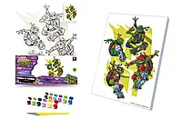 Набір для малювання за номерами 30x40 см "Черепашки-ніндзя: Кавабанга!" QB914-013