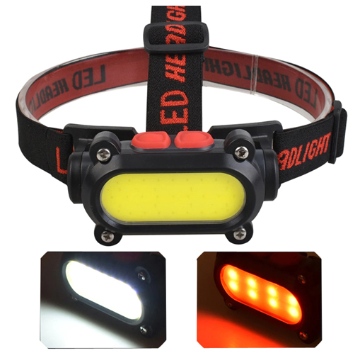 Налобний ліхтар BL-209-COB (White+Red), Li-Ion акум., Waterproof, ЗП Type-C, фото 1