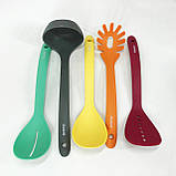 Набір силіконових приладдя на підставці Magio, Подарунковий набір кухонного начиння IL-72, фото 7