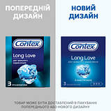 Оригінал! Презервативи Contex Long Love з анестетиком латексні з силіконовою змазкою 3 шт. (5060040300107) - Вища Якість!, фото 5