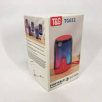 Акустичні колонки з блютузом TG652, Колонка на акумуляторі маленька, Колонка з rgb світломузикою HZ-81