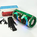 Недорогі портативні колонки TG642, Bluetooth стерео колонка з радіо, Міні-колонки з підсвічуванням XB-45, фото 3