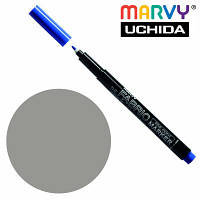 Популярний! Художній маркер Marvy Сірий теплий, д/св. тканин, односторонній, 2мм, #522, Fine point (028617521206) - Краща якість
