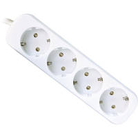 Популярний! Мережевий подовжувач Defender E450 5.0 m 4 роз white (99227) - Краща якість тільки на Nukleon.com.ua