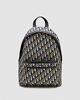 💎 Dior Rider Backpack Beige/Blue Dior Oblique Jacquard 28 х 37 х 13 см