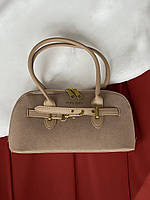 Сумка Miu Miu Aventure Nappa mini замша бежевий Є