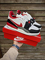 Кросівки Nike Air Jordan Legacy 312 Low Найк білі червоні універсальні чоловічі демісезонні нові. 42 (26.5 см)