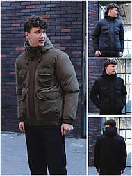 Чоловіча зимова куртка графітова куртка євро зима