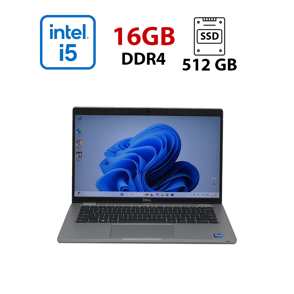 Ультрабук Dell Latitude 5421/ 14" (1920x1080)/ Core i5-11500H/ 16 GB RAM/ 512 GB SSD/ UHD