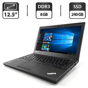 Нетбук Lenovo ThinkPad X240/ 12.5" (1366x768)/ Core i5-4200U/ 8 GB RAM/ 240 GB SSD/ HD 4400, фото 1